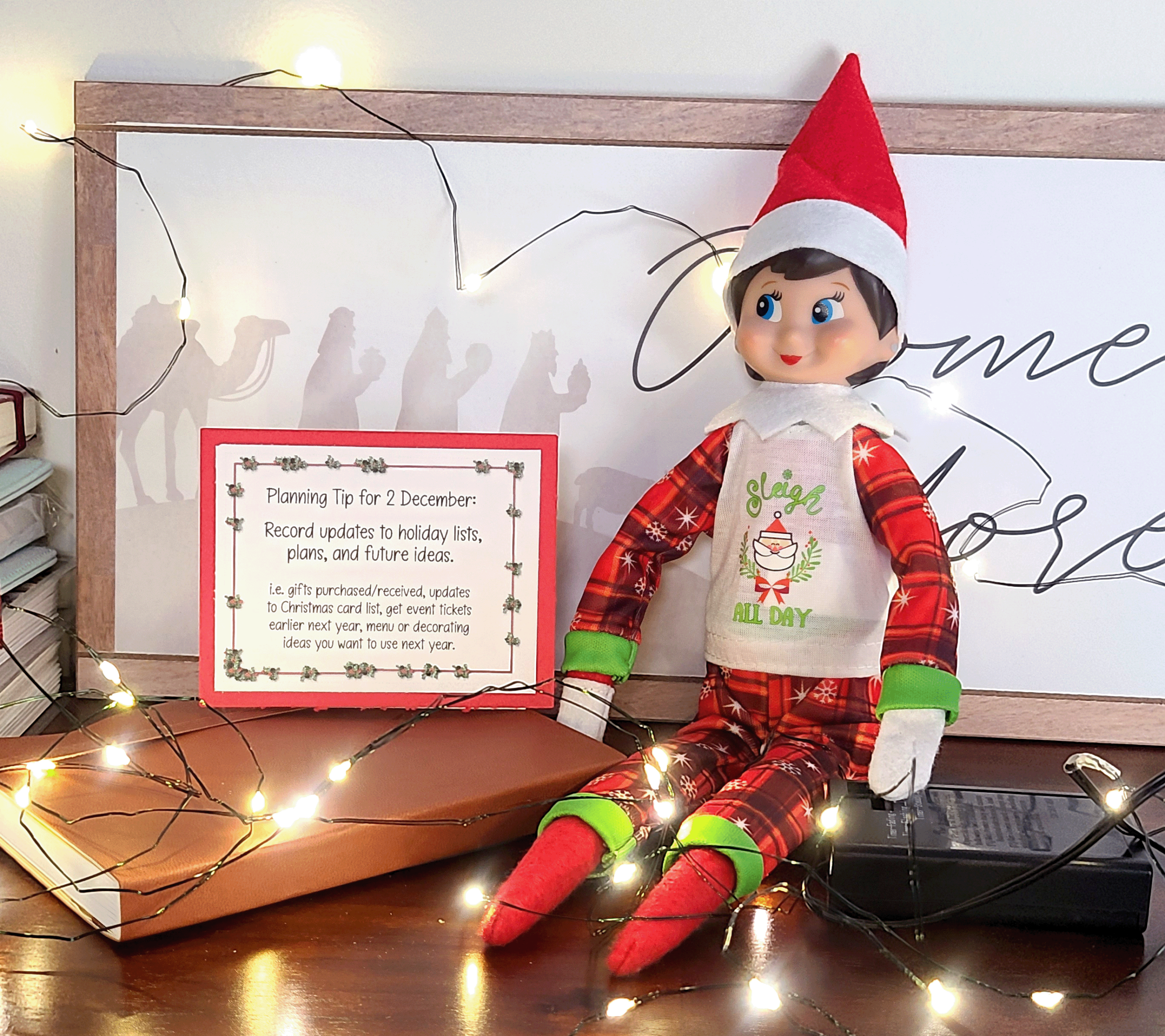 Christa the Christmas Elf End of Year Planning Tip #2